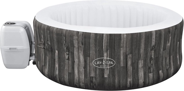 Spa Hinchable Lay-Z-Spa Bahamas  | Jacuzzi Port�til Redondo 180x66 cm para 2-4 Personas